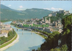 Austria Postcard - Mozartsstadt Salzburg, Blick Von Mulln Mit Salzach RRR1340