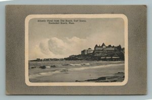 Atlantic Hotel Beach Surf Nantasket Beach Border Massachusetts Postcard Antique