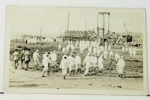 Guantanamo Bay US Sailors RPPC  Photo by H.P. Miller c1920 Navy Postcard I16