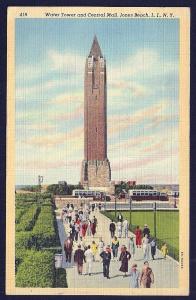 Water Tower & Mall Jones Beach LI New York used c1944