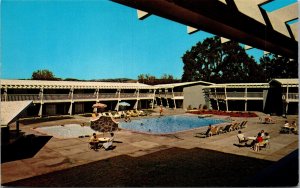Vtg Santa Rosa California CA Los Robles Motor Lodge Motel 1950s View Postcard