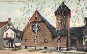 Bradford Pennsylvania~Episcopal Church of Ascension~House With Laundry Line~1908