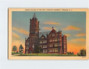 Postcard Crouse College Of Fine Arts, Syracuse University, Syracuse, New York