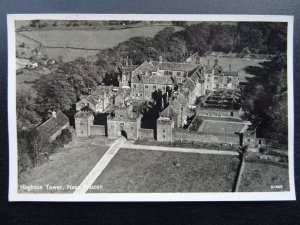 Lancashire Preston HOGHTON TOWER Aerial View - Old RP Postcard by Aerofilms