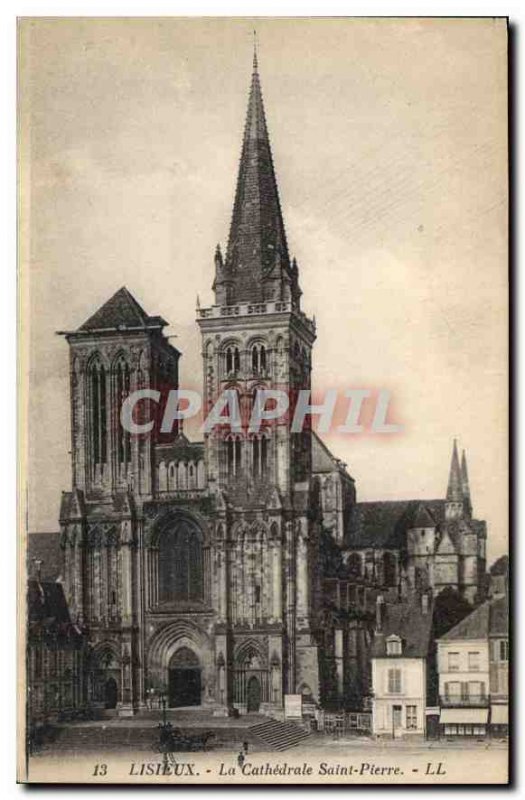 Old Postcard Lisieux Cathedrale Saint Pierre