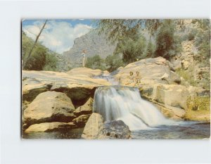 Postcard Waterfalls In Sabino Canyon, Coronado National Forest, Tucson, Arizona