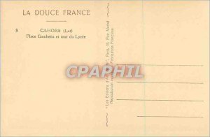 Old Postcard Sweet France Cahors (Lot) 8 Place Gambetta and turn the high school