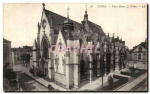 Old Postcard Notre Dame Tours La Riche