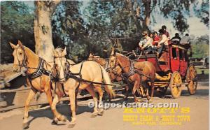 Buena Park, California, CA, USA Postcard Knott's Berry Farm & Ghost Town...