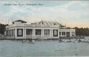 Boating on Lake Harriet at Pavilion - Minneapolis MN, Minnesota - DB