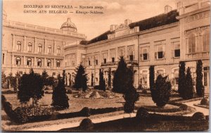 Serbia Belgrade Royal Castle Vintage Postcard 03.21