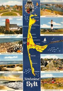 BG10087  map cartes geographiques lighthouse   insel sylt germany