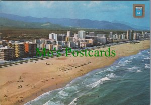 Spain Postcard - Gandia, Air View of The Beach - Costa del Azahar  RR14935
