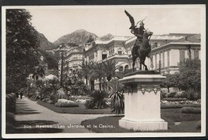 France Postcard - Menton - Les Jardins Et Le Casino   DR842