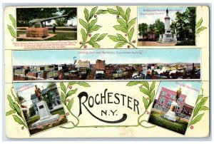 1910 Looking East Over Rochester  Wilder Building Rochester New York NY Postcard