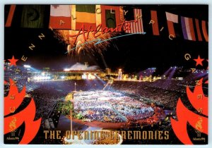 1996 ATLANTA OLYMPICS ~ Centennial Games OPENING CEREMONY 4.75 x 6.75 Postcard