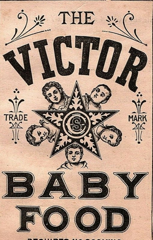 1880's Victorian The Victor Baby Food P145