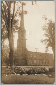 EAST HAVEN CT OLD STONE CHURCH ANTIQUE REAL PHOTO POSTCARD RPPC