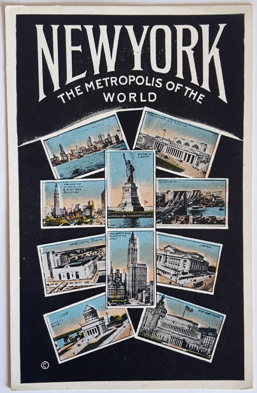 ​3 VINTAGE POSTCARDS FROM NEW YORK. PRINTER: IRVING UNDERHILL CO. UNUSED!!!