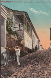 Postcard Calle San Felix Santiago de Cuba 1912