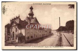 Old Postcard L & # 39Aveyron Illustrates Villeranche Rolergue Church Of The B...