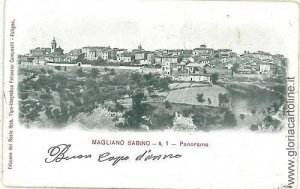 06475 CARTOLINA d'Epoca - RIETI: MAGLIANO SABINO 1903