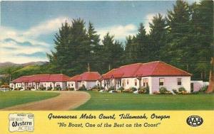 OR, Tillamook, Oregon, Greenacres Motor Court, Colourpicture No.K4044