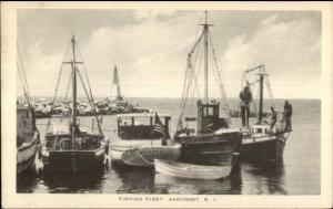 Sakonnet RI Fishing Boats Postcard