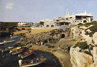 POSTAL 57038: Binibeca (Menorca) Poblado de pescadores vista parcial