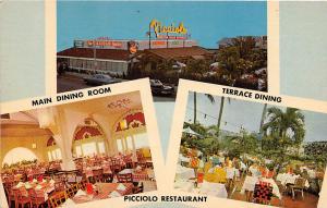 Picciolo Restaurant Miami Beach Florida Roadside America postcard