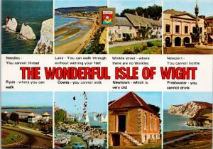 Wonderful Isle Of Wight UK Multiview UNUSED Postcard D59