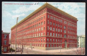 DC WASHINGTON Government Printing Office at North Capitol and H Streets 1908 DB