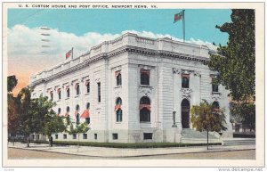 U. S. Custom House and Post Office, NEWPORT NEWS, Virginia, PU-1930