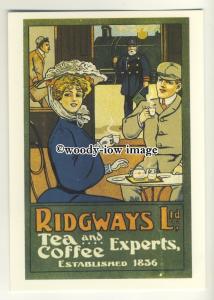 ad0432 - Ridgways Ltd - Tea & Coffee Experts - Railway - Modern Advert Postcard