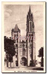 Old Postcard Senlis La Cathedrale