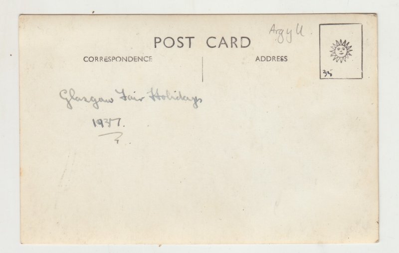 P3482 JL old postcard highland cattle. benderloch scotland