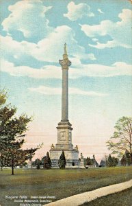 NIGARA FALLS-QUEENSTON HEIGHTS ONTARIO CA~BROCKS MONUMENT-GREAT GORGE~POSTCARD