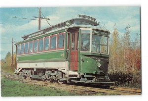Kennebunkport ME Vintage Postcard Seashore Trolley Museum St Louis Car Co. #396