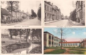 Camp De Mailly Military Hospital Hotel Europe Saint Elol 4x French Old Postca...