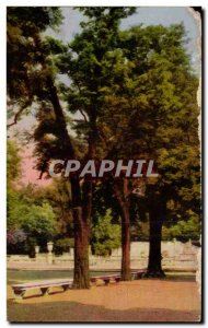 Old Postcard Nimes Garden Fountain