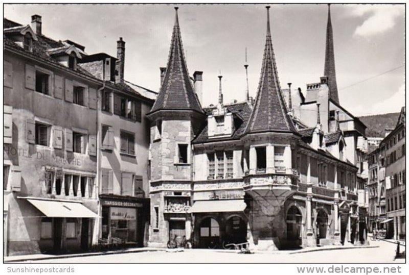 Switzerland Neuchatel Place des Halles Photo