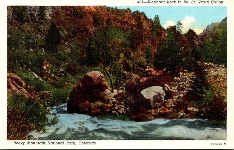 Colorado Rocky Mountains Elephant Rock In South St Vrain Canon