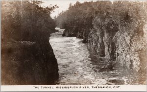 Thessalon Ontario The Tunnel Mississauga River ON Ont Unused RPPC Postcard H47