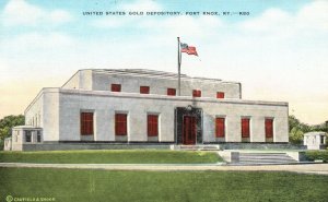 Vintage Postcard United States Gold Depository Vault Door Fort Knox Kentucky KY