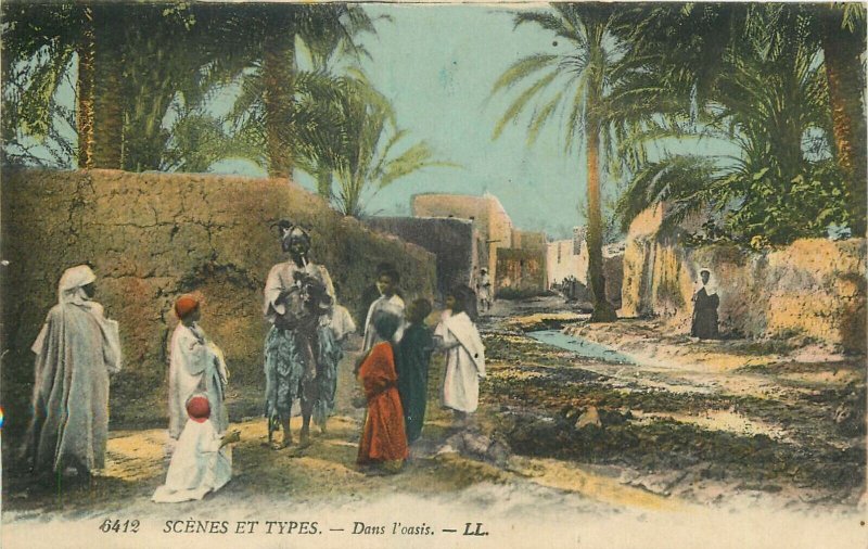 Lot of 6 vintage postcards North Africa scenes and types