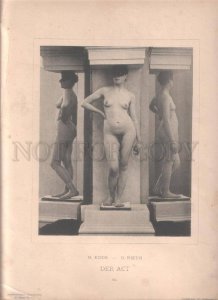 092674 GERMAN ART NOUVEAU Koch Rieth NUDE RISQUE GIRL #61