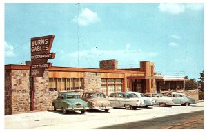 Burns Gables Restaurant Vittles Old Cars Winslow Arkansas Postcard