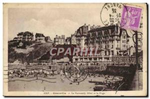 Old Postcard The Granville Normandy Hotel And Beach