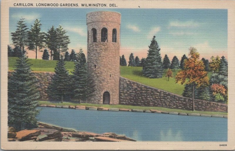 Postcard Carillon Longwood Gardens Wilmington DE