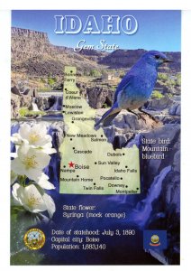 ID - Idaho Map & Highlights   (continental size)